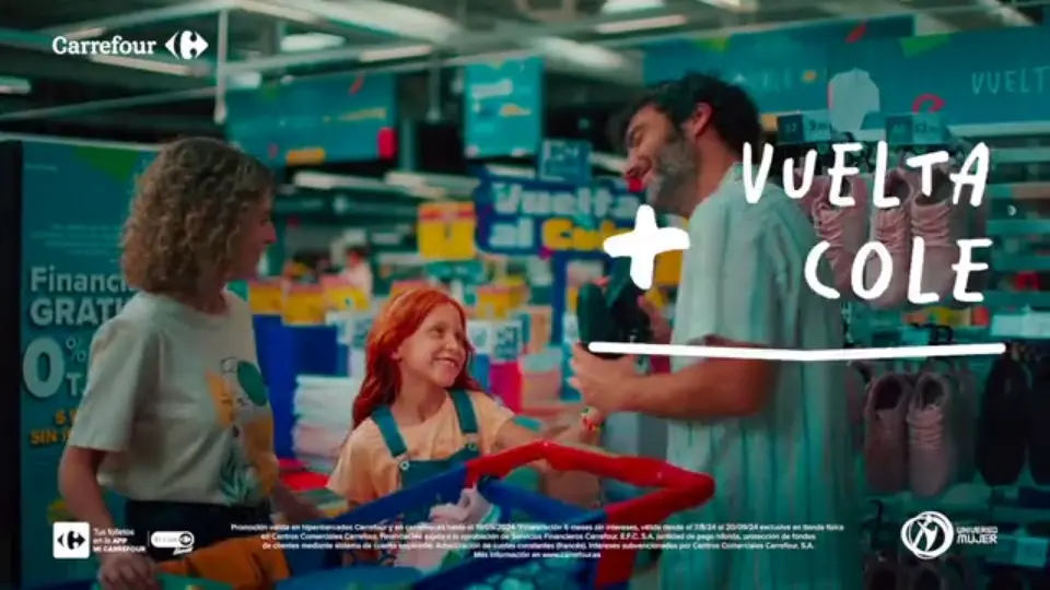 Postproducción audiovisual para Carrefour realizada por Cliperion, edición de vídeo corporativo optimizada para impacto visual y narrativa de marca.